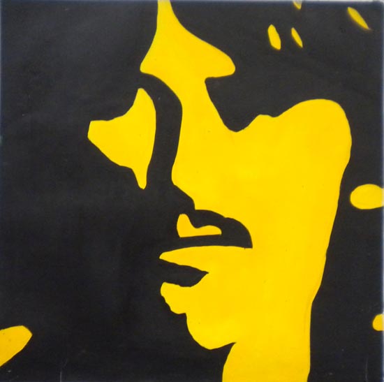 Vendita falso d'autore Ritratto in giallo George Harrison di sconosciuto
